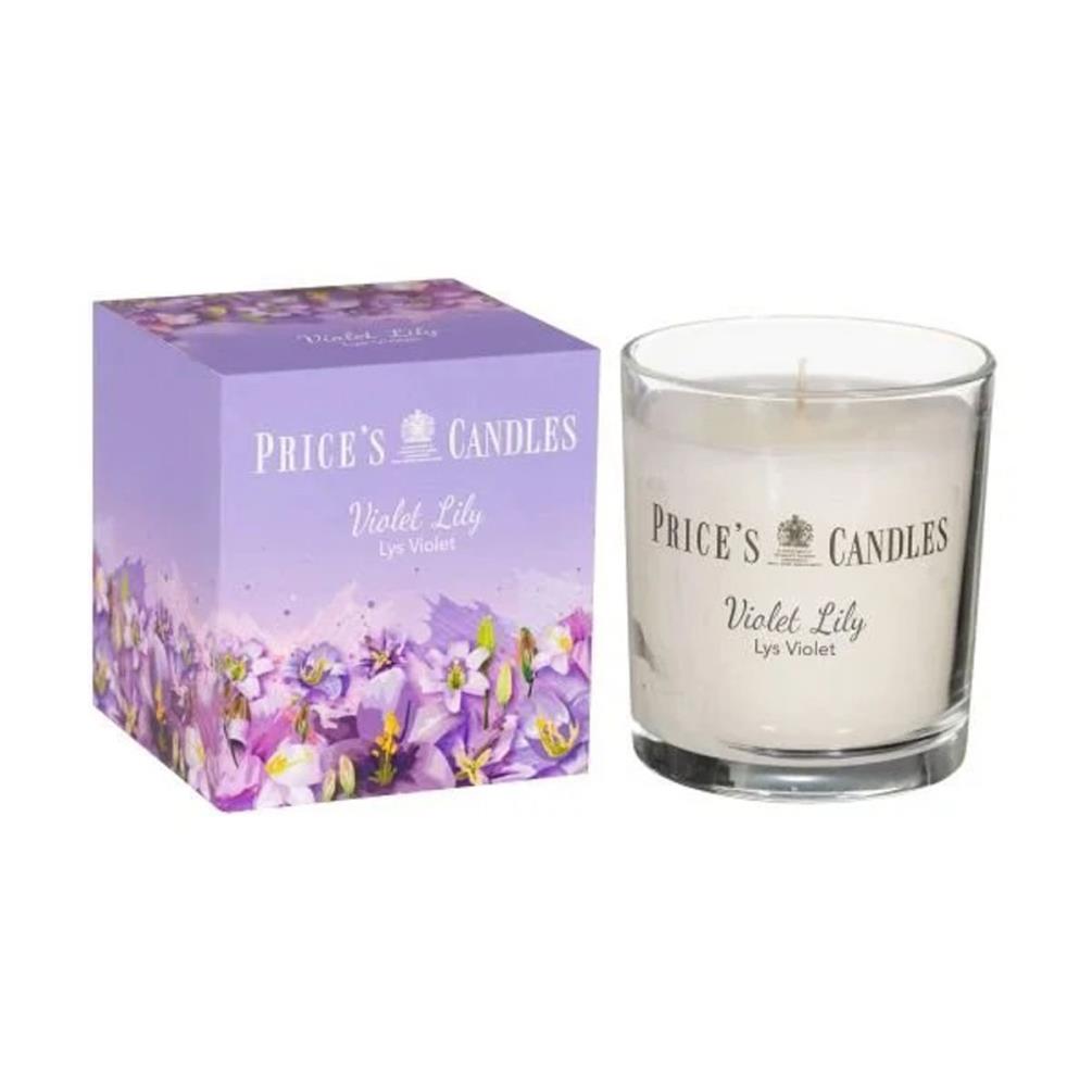 Price's Violet Lily Boxed Small Jar Candle Extra Image 1